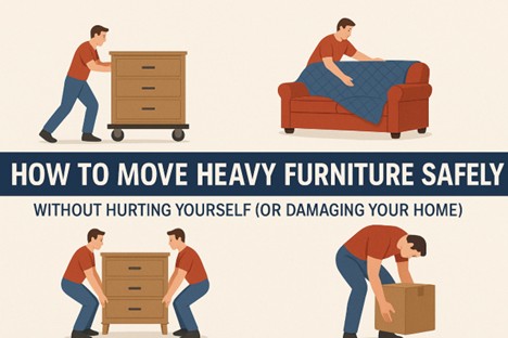 How to Move Heavy Furniture Safely Without Hurting Yourself (Or Damaging Your Home)